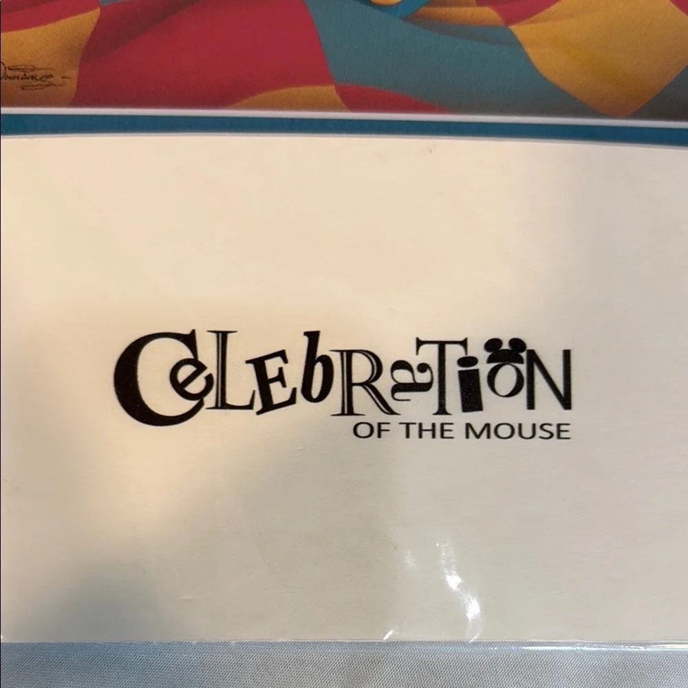 Disney, RARE, Celebration of the Mouse Art Print, Authentic, Bedtime Story, NWT